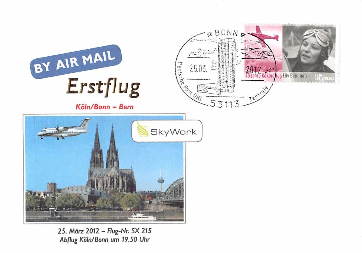 Tutti i francobolli: 5 FLUGBRIEFE u.a. MENZINGEN nach SÜDINDIEN – Usato da Lufingen venduto da philatelieshop 2