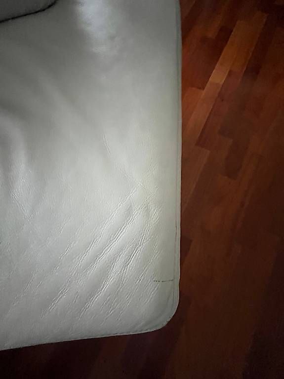 Sofas: Halbrundes 3-teiliges Ledersofa – D'occasion à Uhwiesen par mat_78fs 3