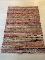 Geflochtener Teppich, 120 x 170 cm, mit Filzunterlage