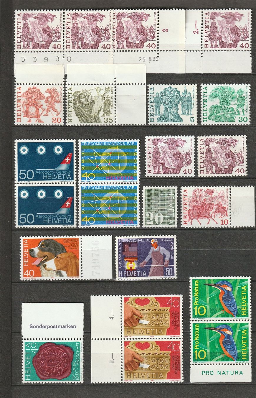 Tutti i francobolli: Schweizer Briefmarken - postfrisch – Nuovo (secondo la descrizione) da Basel venduto da chrisKB