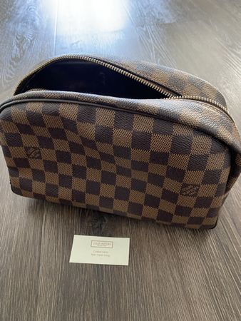 Louis Vuitton Kosmetik Tasche Damier Braun Top Zustand!