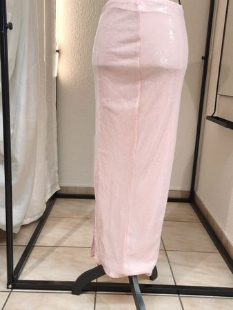 Maxirock Missguided Pailletten rosa Grösse S neu mit Etikett
