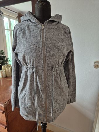 Pull à capuche maternité GAP gris chiné taille S