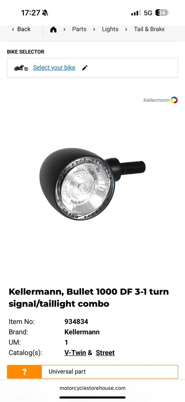 Harley-Davidson Scheinwerfer: feux 3 en 1 kellermann bullet 1000 – Gebraucht aus Vuippens von FSPracing 4