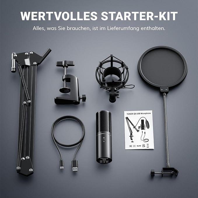 Microfoni: USB Gaming Mikrofon Kondensator Microphone Brodcasting Mic – Nuovo e nell'imballaggio originale da Zürich venduto da Novamart 5