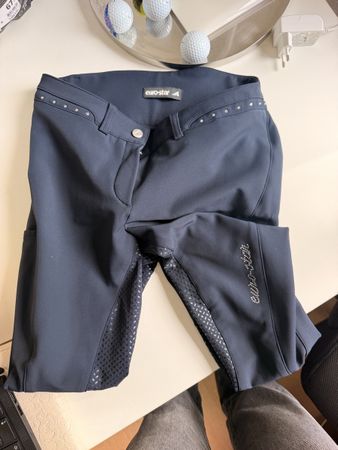 Reithose Damen Euro-Star dunkelblau Grösse 36 Gripit