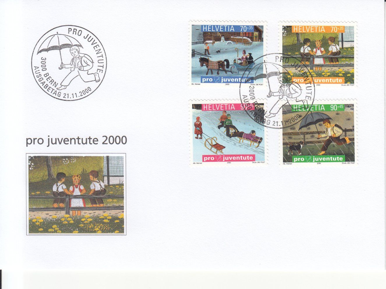 Tutti i francobolli: SBK J356 - J259 FDC – Usato da Bürglen TG venduto da StampGraf