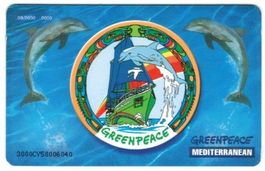 Telefonkarte Zypern CYP-C-50 Greenpeace Delphine 2500Ex ungb