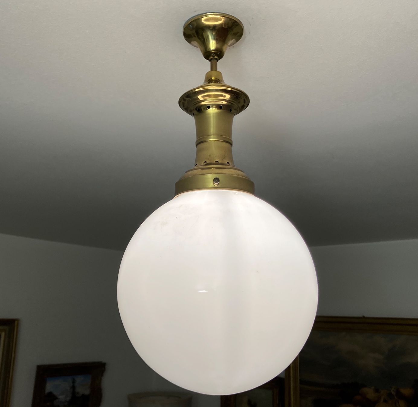 Kronleuchter & Deckenlampen: Opalin Deckenlampe Top Zustand H.50cm – Gebraucht aus Zürich von otomado 1