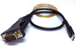 VISION TC-USBCSER/BL USB-C_zu_ RS-232 Serial Adapter-Kabel