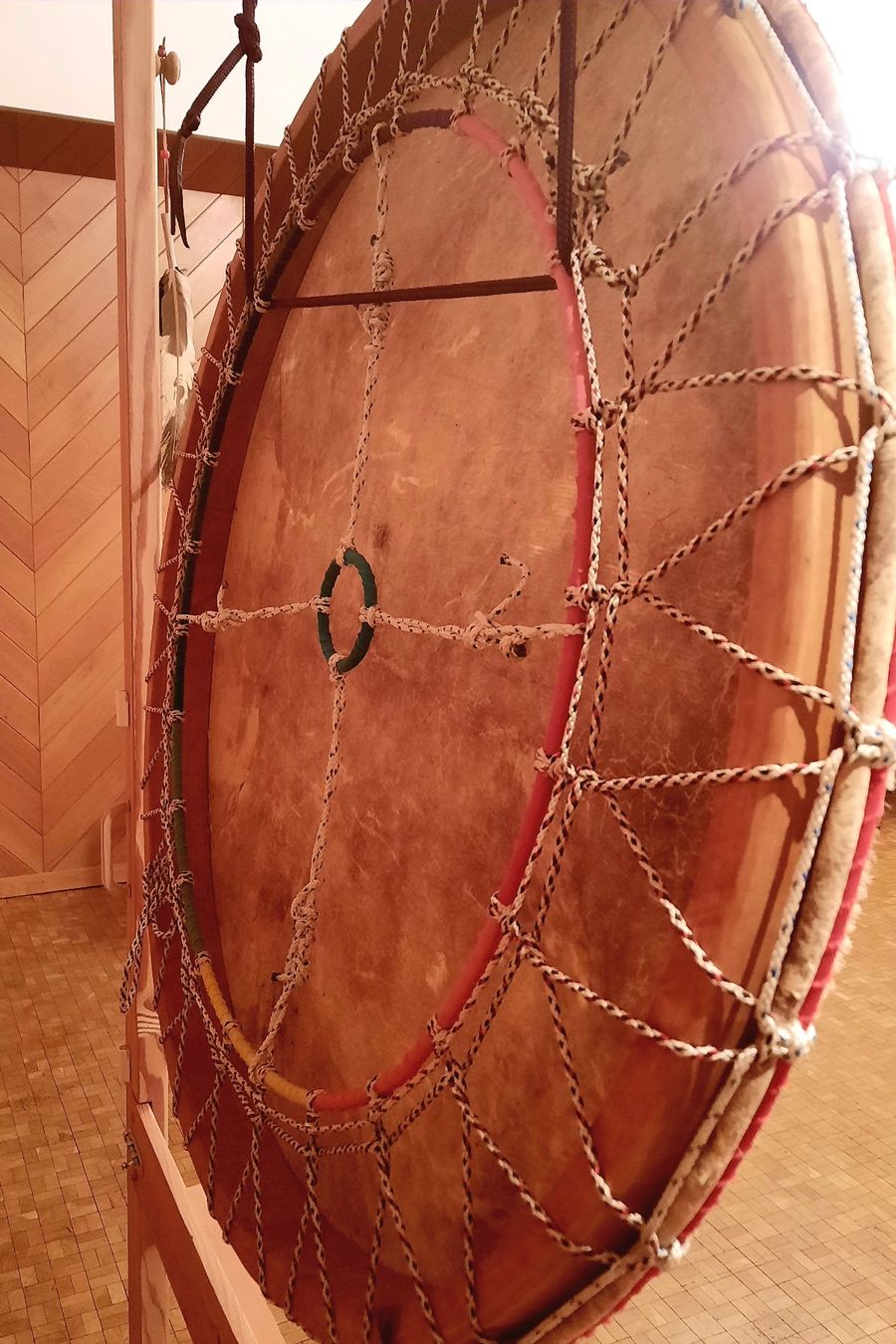 Strumenti musicali: Trommelgong (Donnerwindtrommel) – Usato da Pfäffikon/SZ venduto da felima1 3