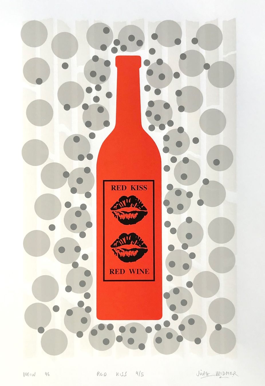 Vino: Artwine 46, Jürg Widmer, Siebdruck – Nuovo e nell'imballaggio originale da Seltisberg venduto da quadartswiss
