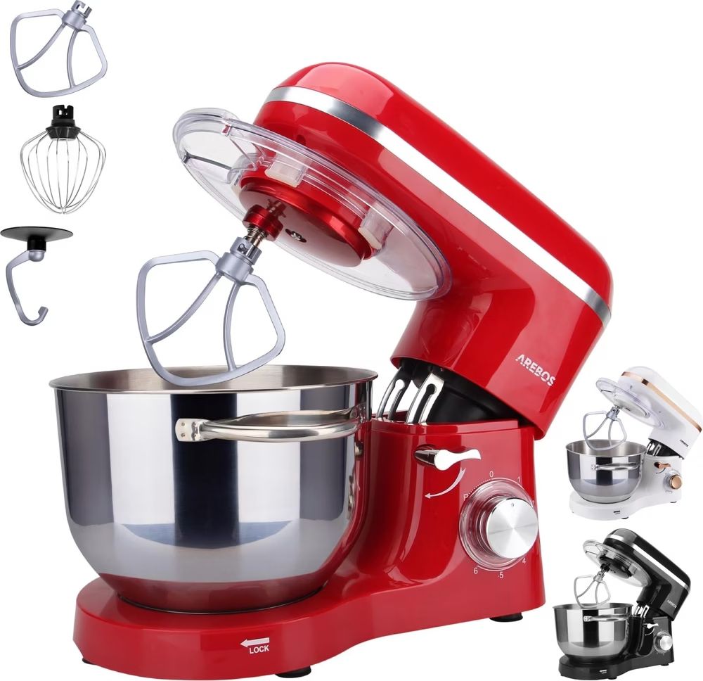 Elettrodomestici da cucina: Arebos Küchenmaschine Rot - Neu – Nuovo (secondo la descrizione) da Nebikon venduto da warendiscount