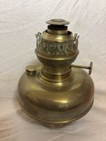 Lampe à pétrole ancienne en laiton - Déco d'hiver ✨
