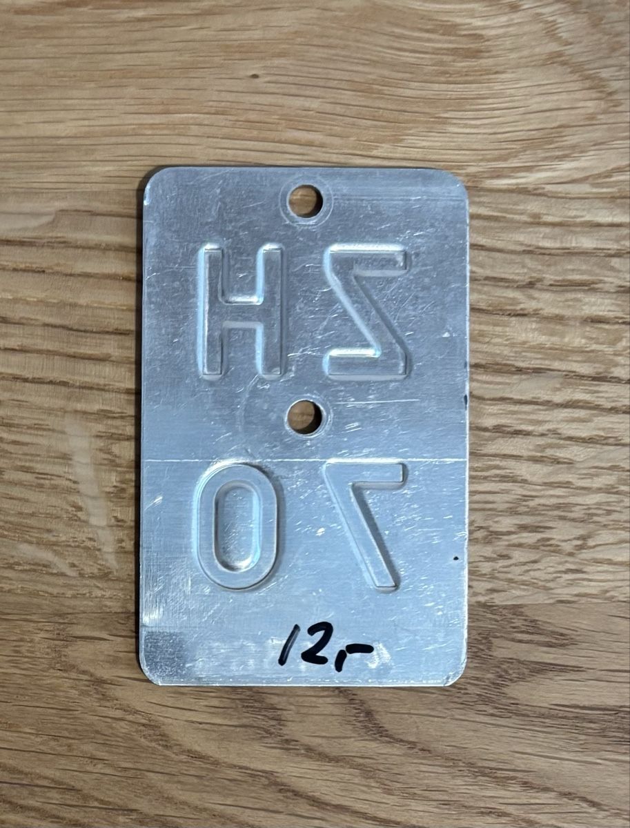Tutte le decorazioni: Zürich bicycle plate - 1970 – Usato da Kilchberg ZH venduto da ben_pc68 5