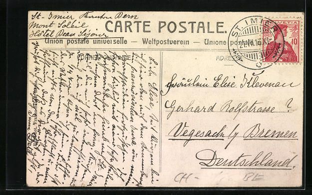 Cartoline postali: AK St. Imier, Vue generale, 1913 – Usato da Berlin venduto da bartko-reher 1