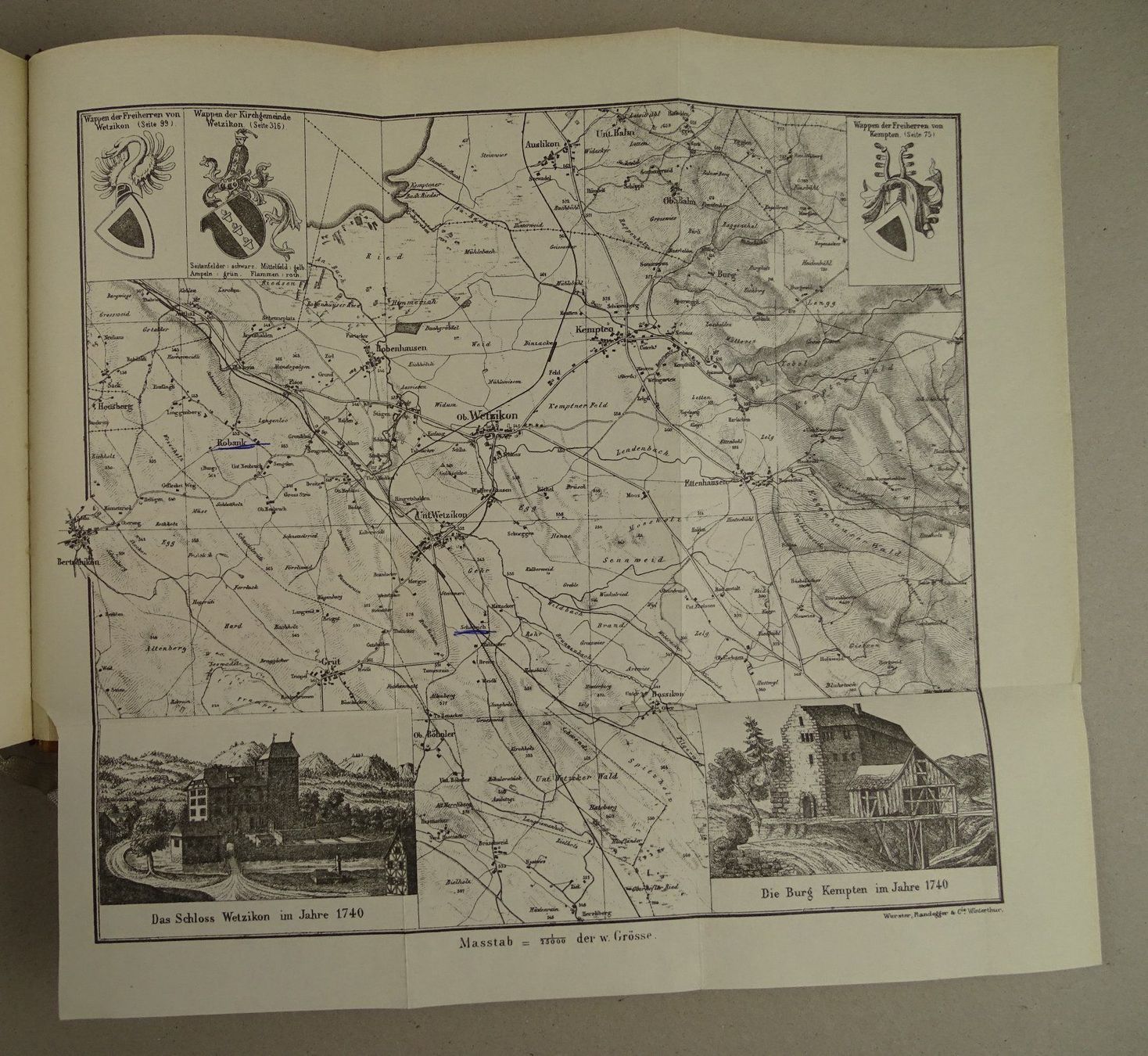 Libri: GESCHICHTE DER GEMEINDE WETZIKON, 1948 – Usato da Grüningen venduto da Kartensammler 9