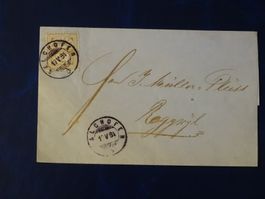 Faltbrief 19.5.1884 von Kalchofen nach Roggwyl, dekorativ !!