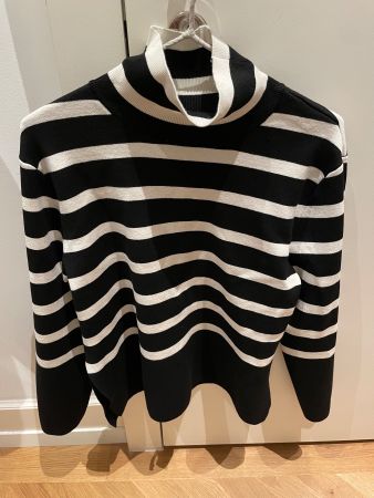 LAST CHANCE! - H&M Halb Rollkragen Pullover lang gestreift
