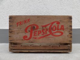 Holzkiste Getränkekiste Harass PEPSI 1963 PEPSI-COLA