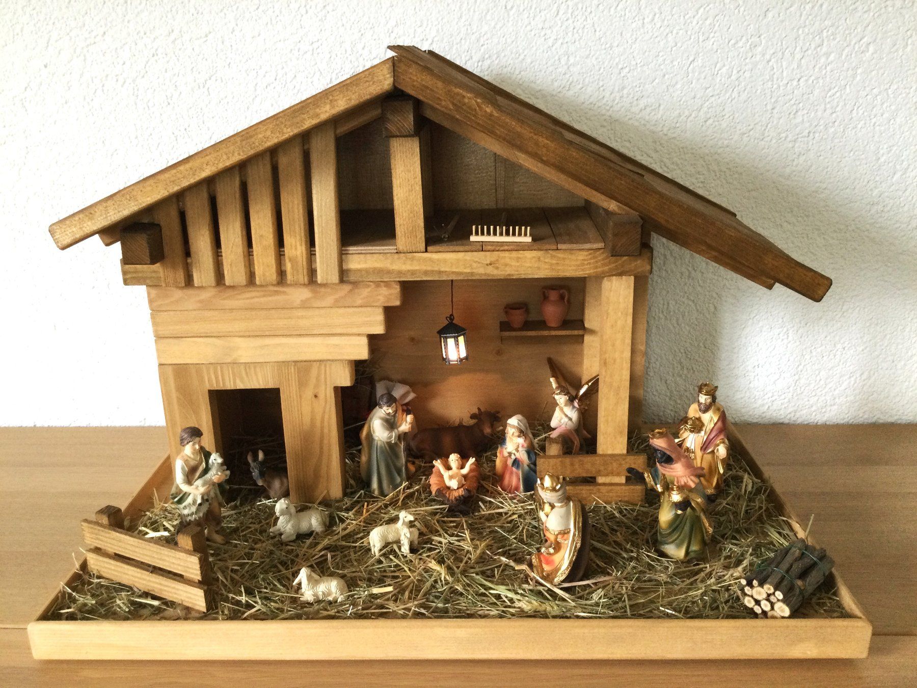 Alle Dekorationen: Weihnachtskrippe B handgefertigt jetzt 60% Rabatt! – Neu (gemäss Beschreibung) aus Aarwangen von hescho54 2