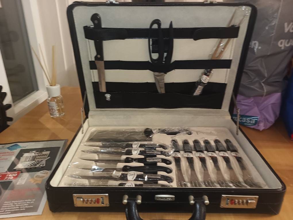 Coltelli: Rosenbaum Messer-Set im Koffer – Usato da Arbon venduto da Bieridiot 1
