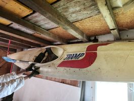Kajak TRAMP mit Paddel gebraucht. Scheunenfund