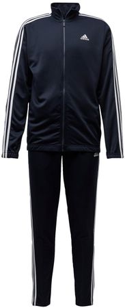 Adidas 3-StreifenTrainingsanzug, dunkelblau, Gr.M/50