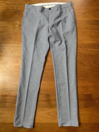 Elegante Herrenhose mit Karomuster, Gr. 46