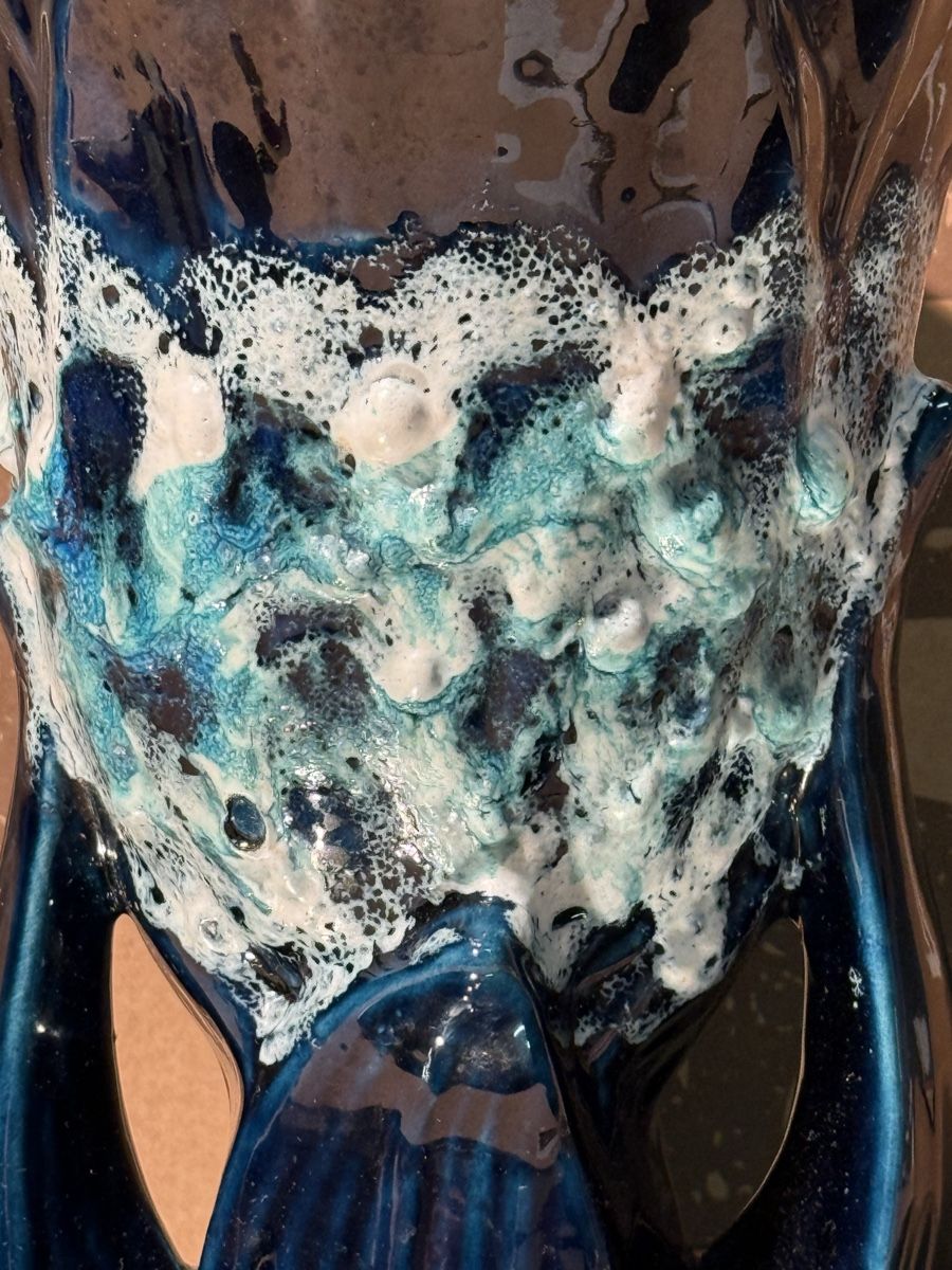 Vasen & Gefässe: Vase Unique en Céramique Bleue – Gebraucht aus Lausanne von vas_mbk2 2