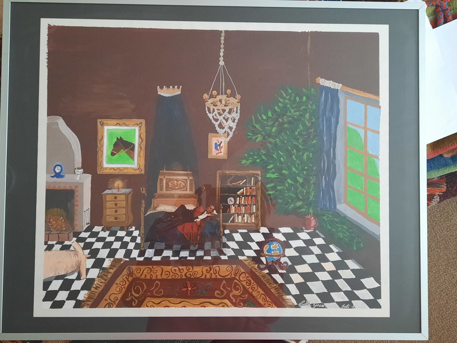Dipinti: Gemälde, Naive Kunst, im Glasrahmen – Usato da Herrliberg venduto da AlexandraBopp 2