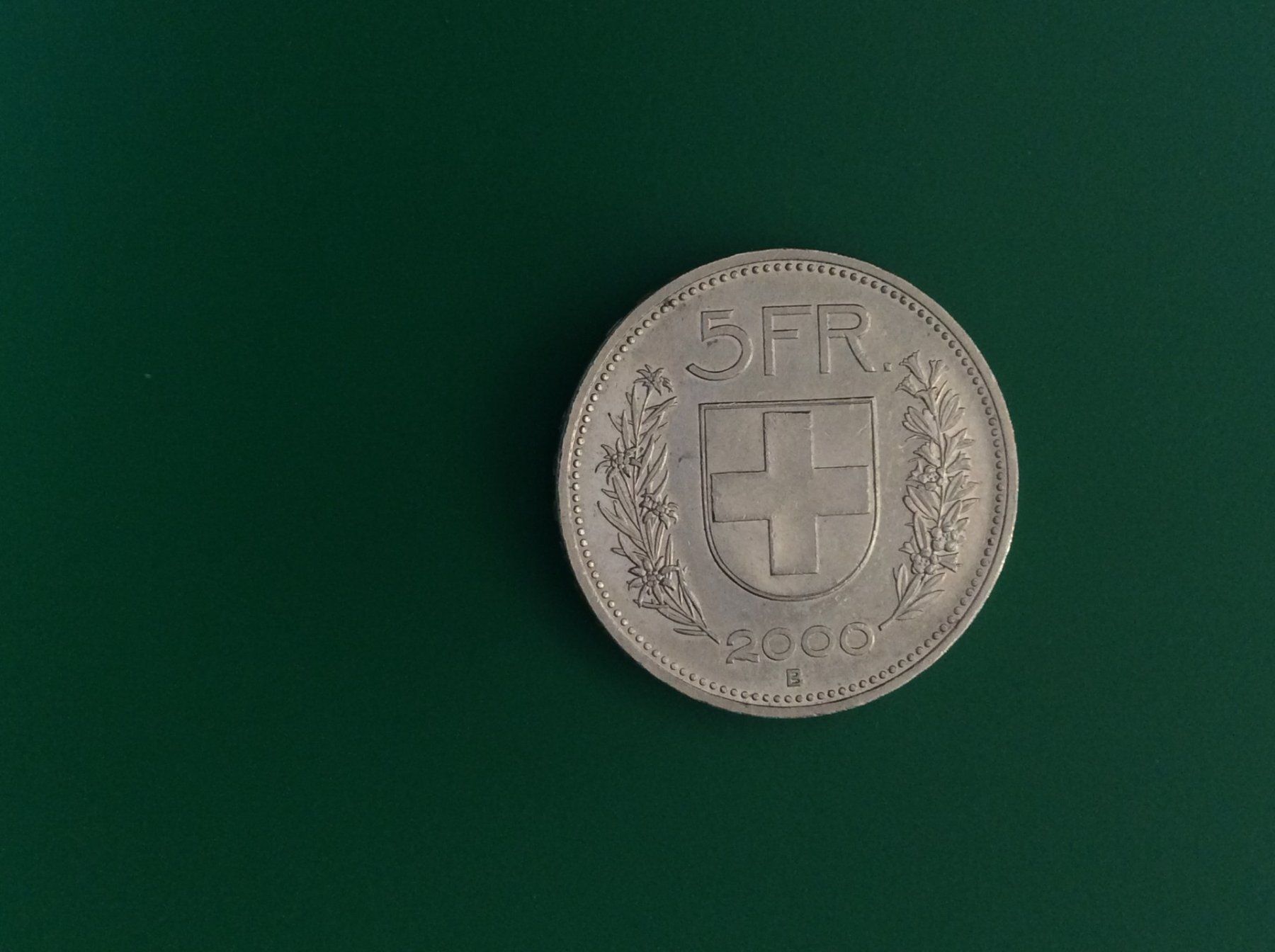 Tutti le monete: 5 francs  2000  Jolie – Usato da Genève venduto da pie_fh2d