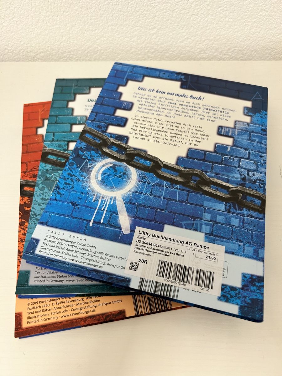 Bücher: Exit Room Rätsel Bücher – Gebraucht aus Rorschach von fla_62jm 1