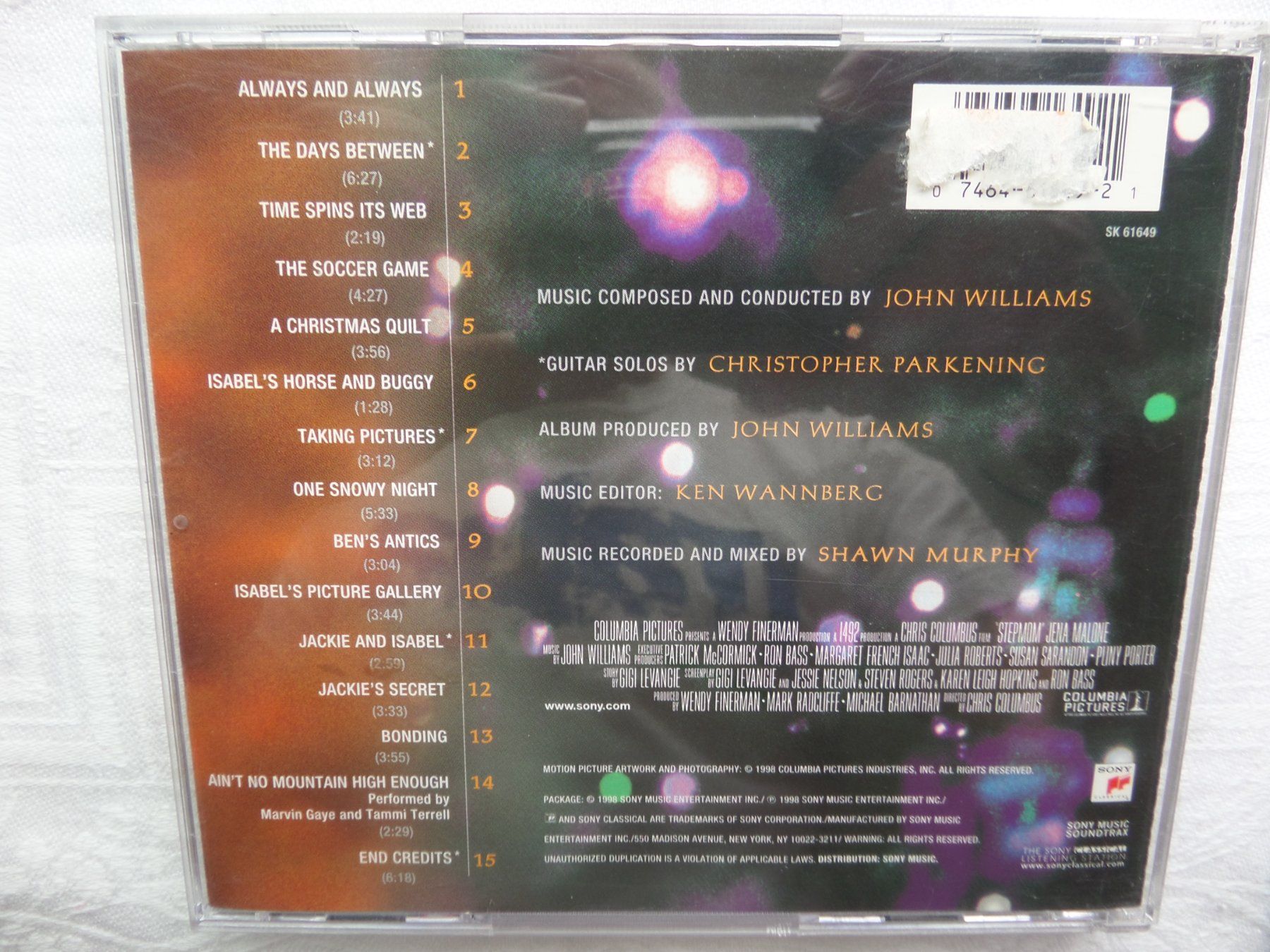 CD: John Williams - Stepmom - Julia Roberts – Usato da Genève venduto da CDLPBookS 1