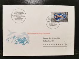 FDC 50 Jahre Alpenüberquerung 13.7.1963