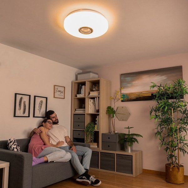 Lampadari & plafoniere: LED-Deckenleuchte mit Lautsprecher und Fernbedienung – Nuovo e nell'imballaggio originale da Châtelaine venduto da topshop.switzerland 7