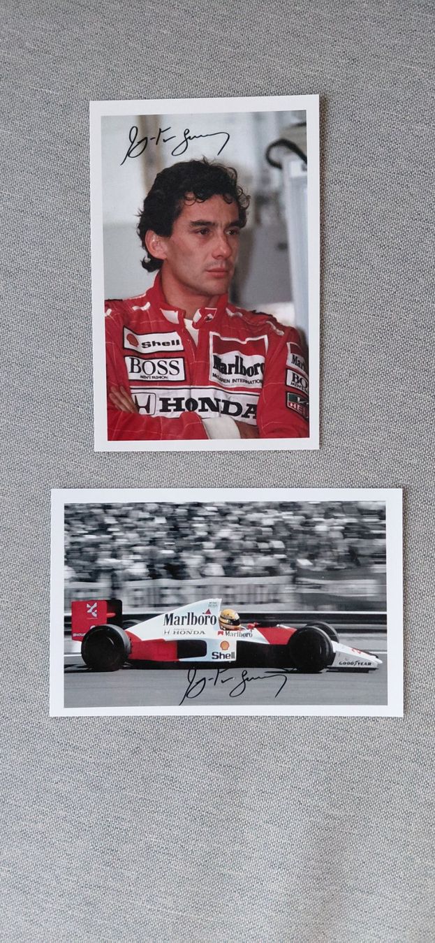 Autographes: 2 Autogramme Ayrton Senna – D'occasion à Schmerikon par Olympia04