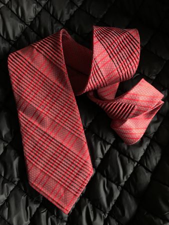 Cravate rouge Stefano Ricci 100% soie plissée Italie
