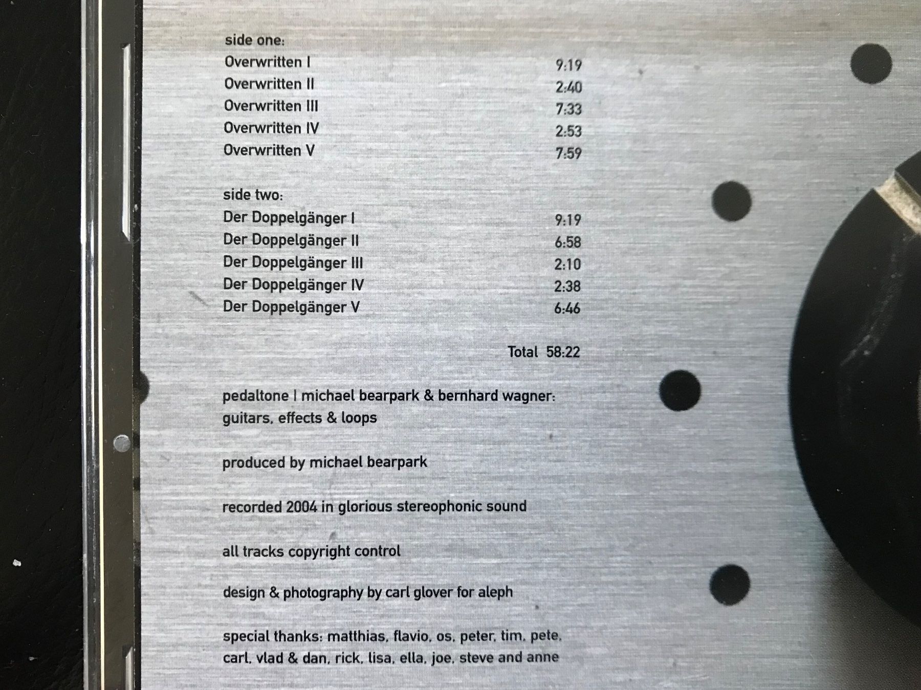 CD: CD Pedaltone - Pedaltone – Usato da Zürich venduto da tomakomai 3