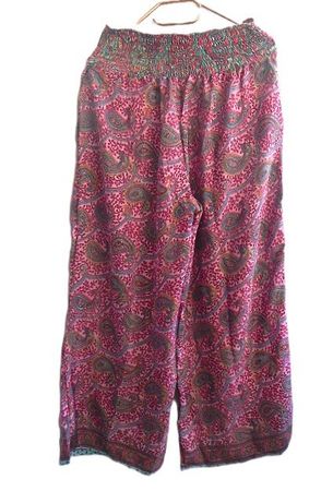 Gr. 38 Sommerhose bunt weit 70%Seide von FOLLOW YOUR SOUL