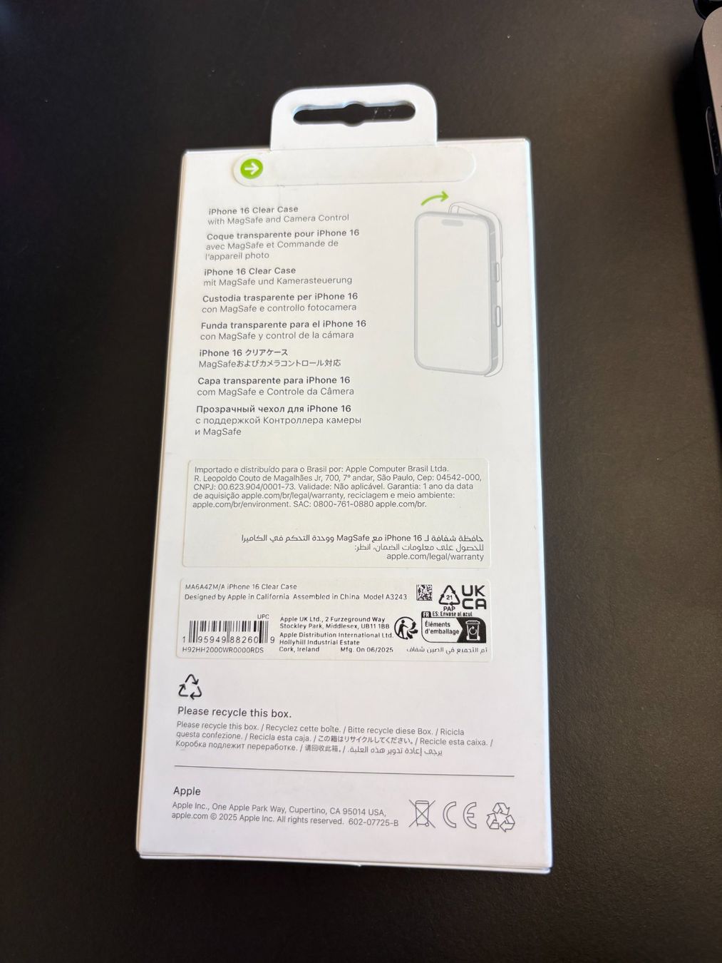 Apple Cover & Protezioni schermo: Original Apple iPhone 16 Clear Case mit Magsafe NEU – Nuovo e nell'imballaggio originale da Möhlin venduto da dth_5mw9 1