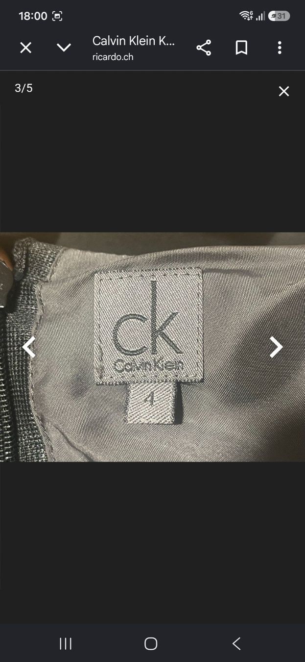Calvin Klein Vestiti: Wunderschönes elegantes Calvin Klein Kleid – Usato da Romanshorn venduto da lichtmond2022 2