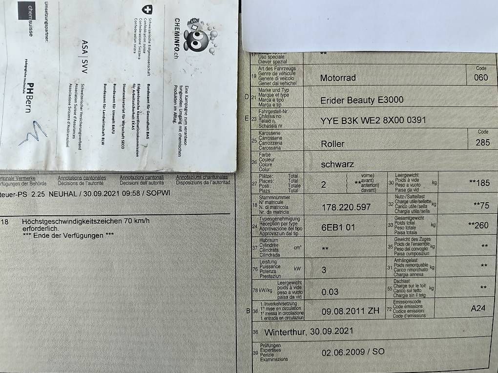 Altro: Elektroroller Vespino – Usato da Elsau venduto da tafit01 4