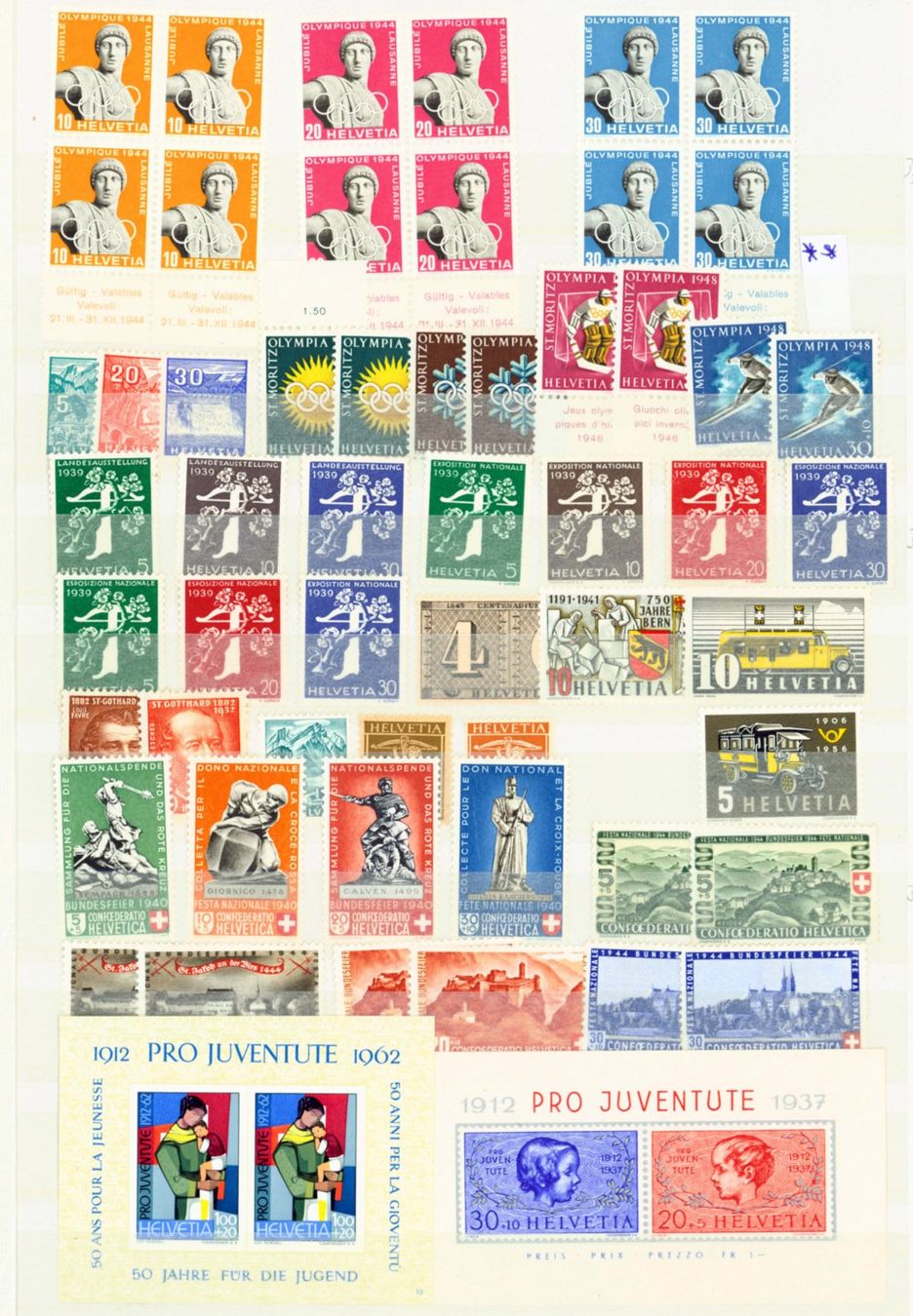 Alle Briefmarken: CH Sammlung postfrisch 2 Seiten (C262) – Neu (gemäss Beschreibung) aus Seuzach von Harri19