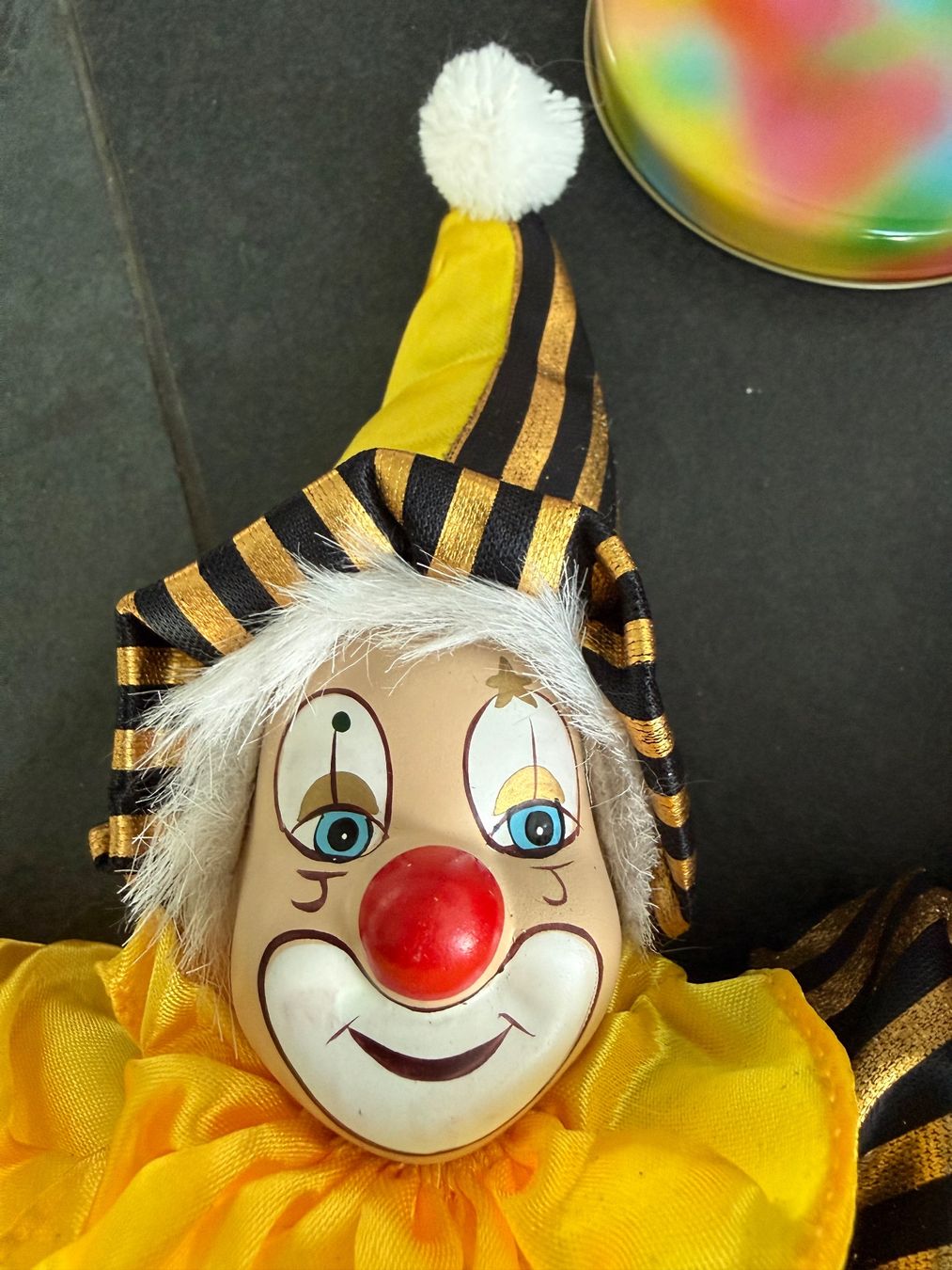 Figuren: Wunderschöner neuer Clown in Dose 33 cm. lang – Neu und originalverpackt aus Stetten SH von Urlaub 4