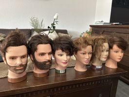 Kopfmodelle (Friseurpuppen) für Deko / Ausstellung / andere 