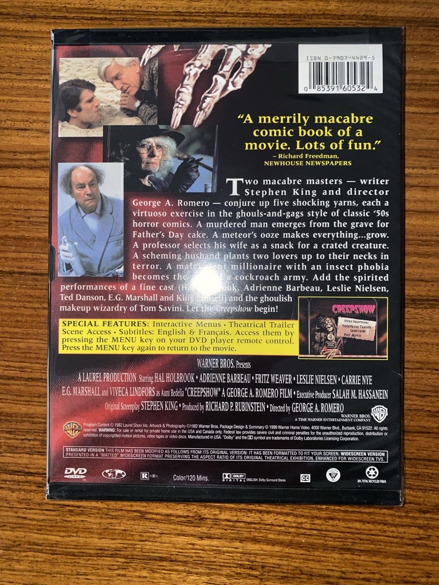 Tutti i DVDs: Creepshow DVD - US Import Code 1 – Nuovo e nell'imballaggio originale da Rüschlikon venduto da Granulat204 1