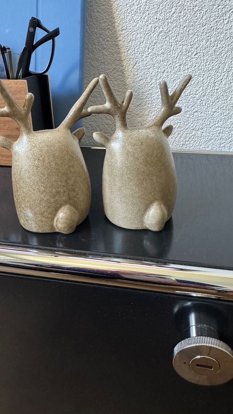Tutte le decorazioni: DBKD Keramik Dekofiguren Hirschpaar – Usato da Riehen venduto da To120 3