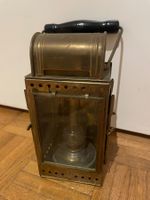 alte Karbidlampe Signallampe Eisenbahnlampe Messing