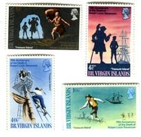 Briefmarken "Schiffe. Piraten". Britische Jungferninseln